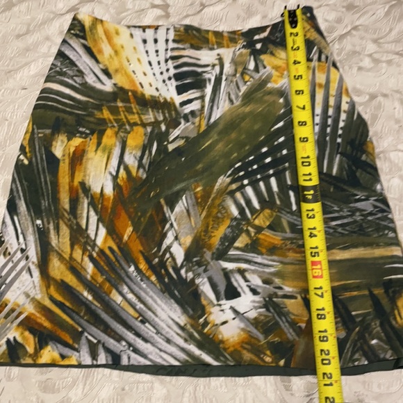 Premise Fully Lined Skirt SZ 4 Beautiful Tropical Print with Palm Leaves - Picture 8 of 10